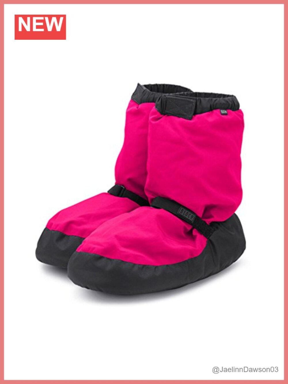Warm Up Bootie Dance Shoe Slippers with Nylon Upper and Lightweight Comfort